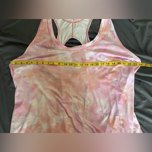 Athleta Momentum pink tie dye Razor Back Tank - Picture 4 of 6